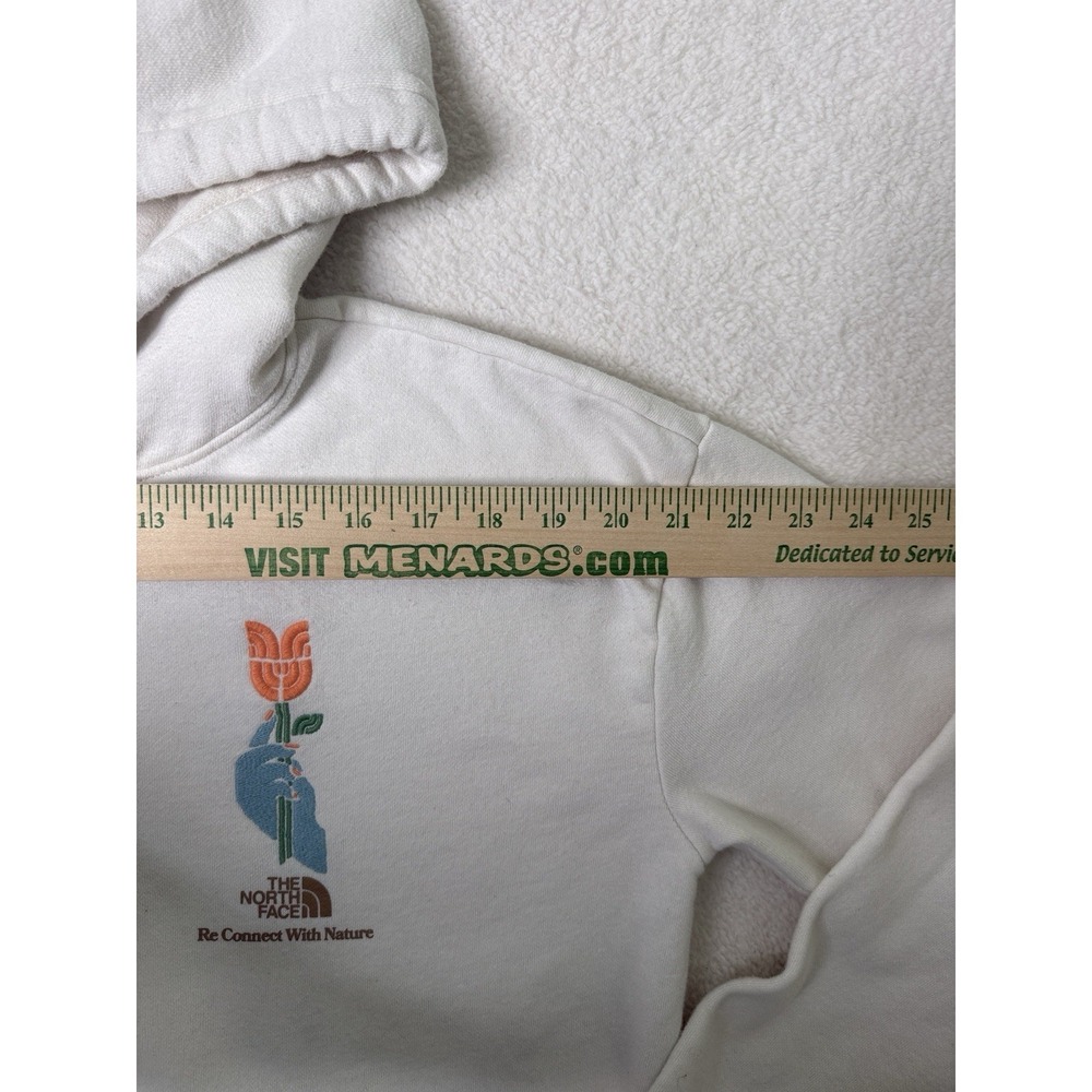 The North Face Women's Hoodie Earth Day Re Connect With Nature Cream Rare XS - Picture 8 of 13